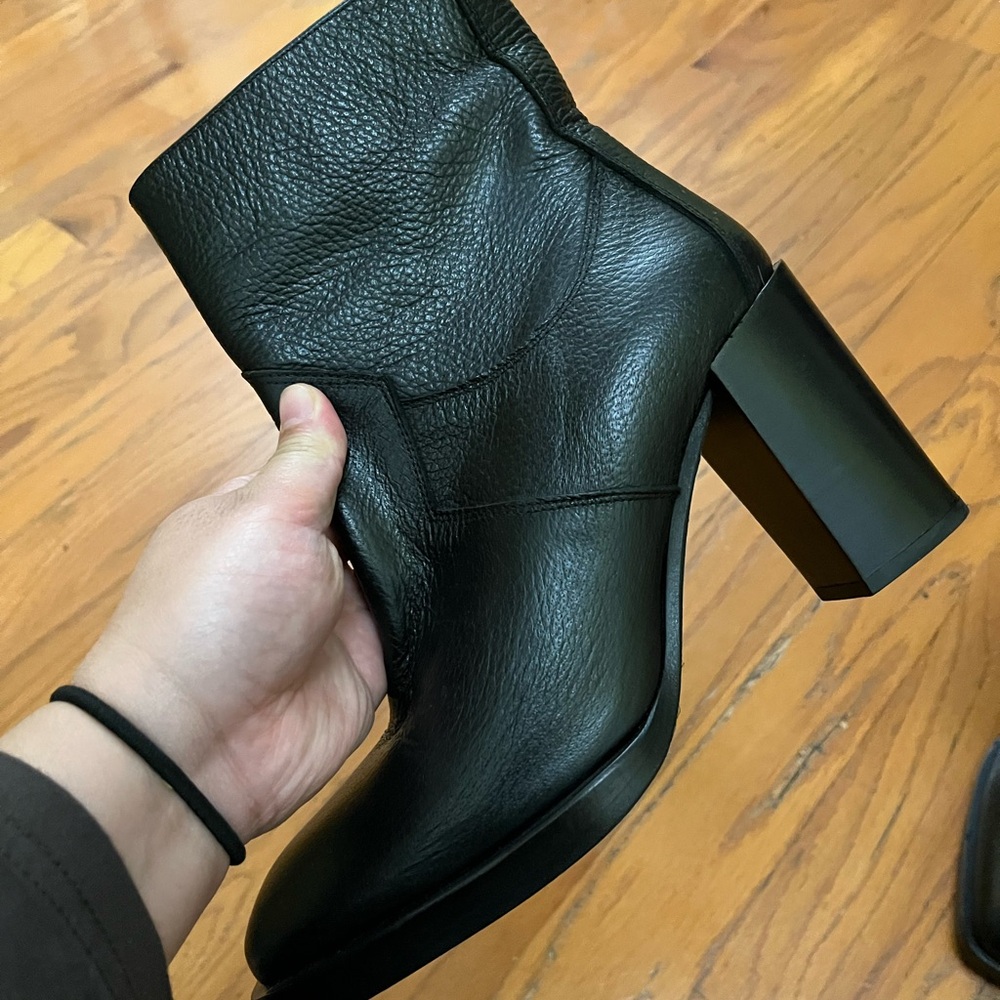 The Kooples Black Leather Heeled Boots